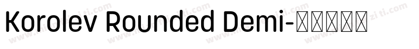 Korolev Rounded Demi字体转换